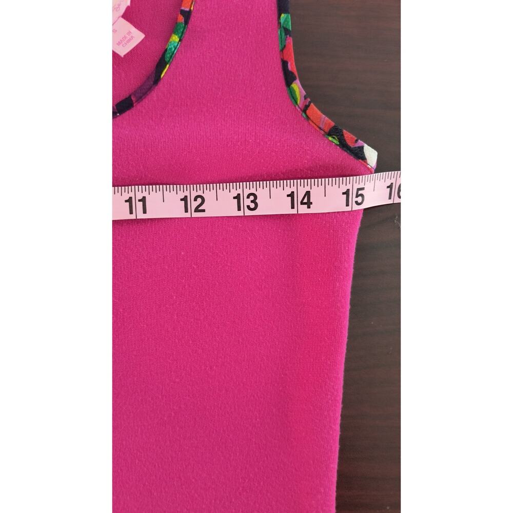 Lilly Pulitzer Mini Wrap Dress Small Pink Multicolor Floral Sleeveless Stretch - Picture 9 of 16